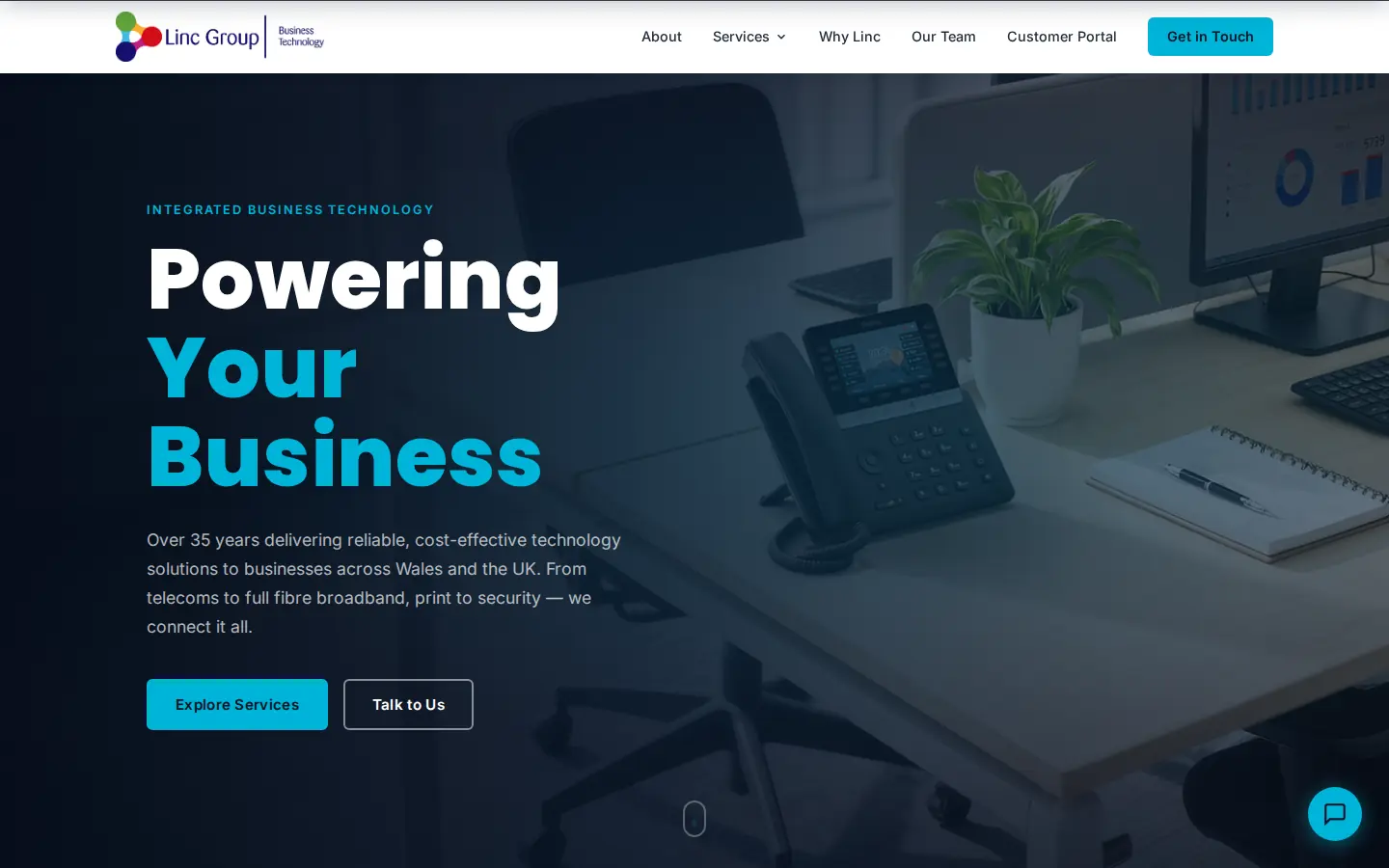 Linc Group website preview