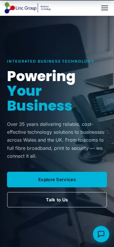Linc Group mobile preview