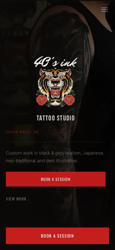40s Ink Tattoo Studio mobile preview